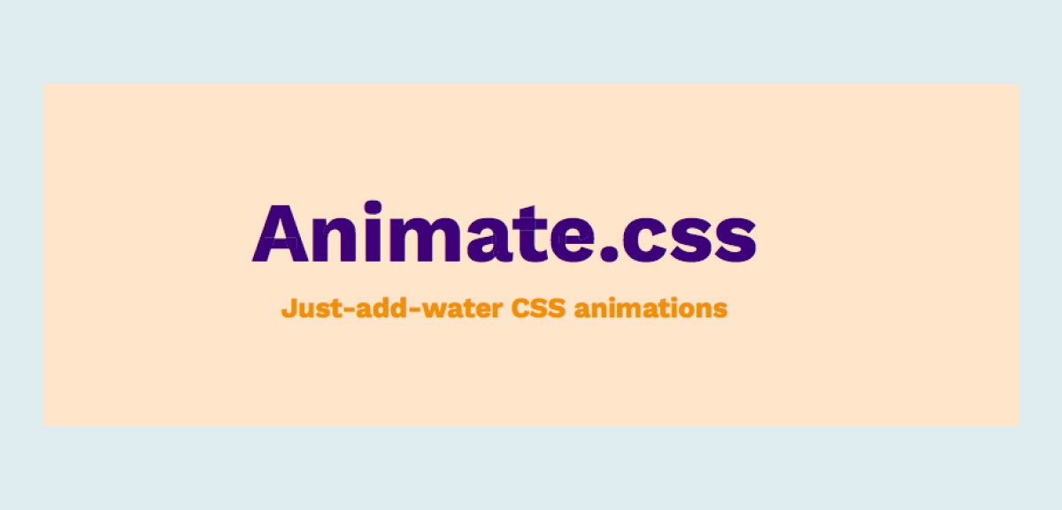 AnimateCSS animation library