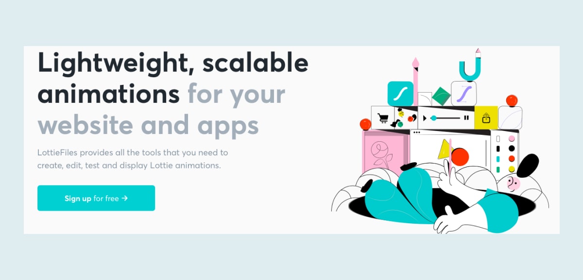 LottieFiles animation library for designers