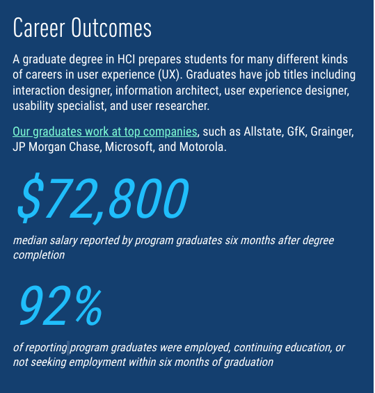 DePaul University career outcomes breakdown shows why it is one of the best choices for a masters in UX design