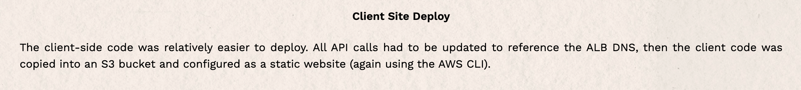 An AWS refactoring project from the Cloud Computing for Web Developers specialization course at CareerFoundry, by Liz Stone