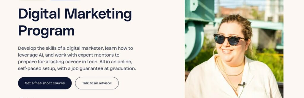 CareerFoundry Digital Marketing Bootcamp CareerFoundry Digital Marketing Bootcamp website homepage