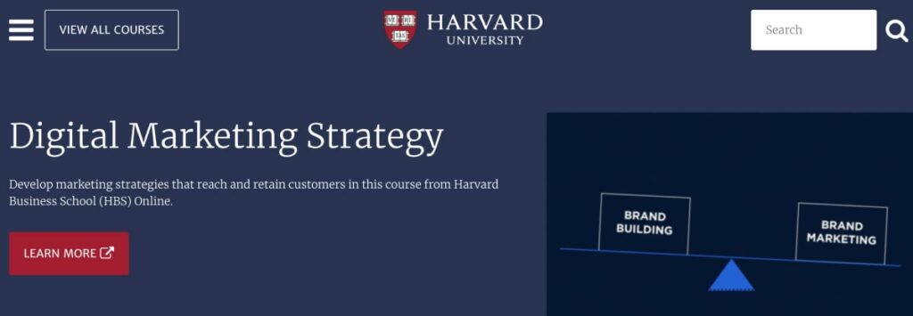 Harvard University Digital Marketing Course Harvard University Digital Marketing Course