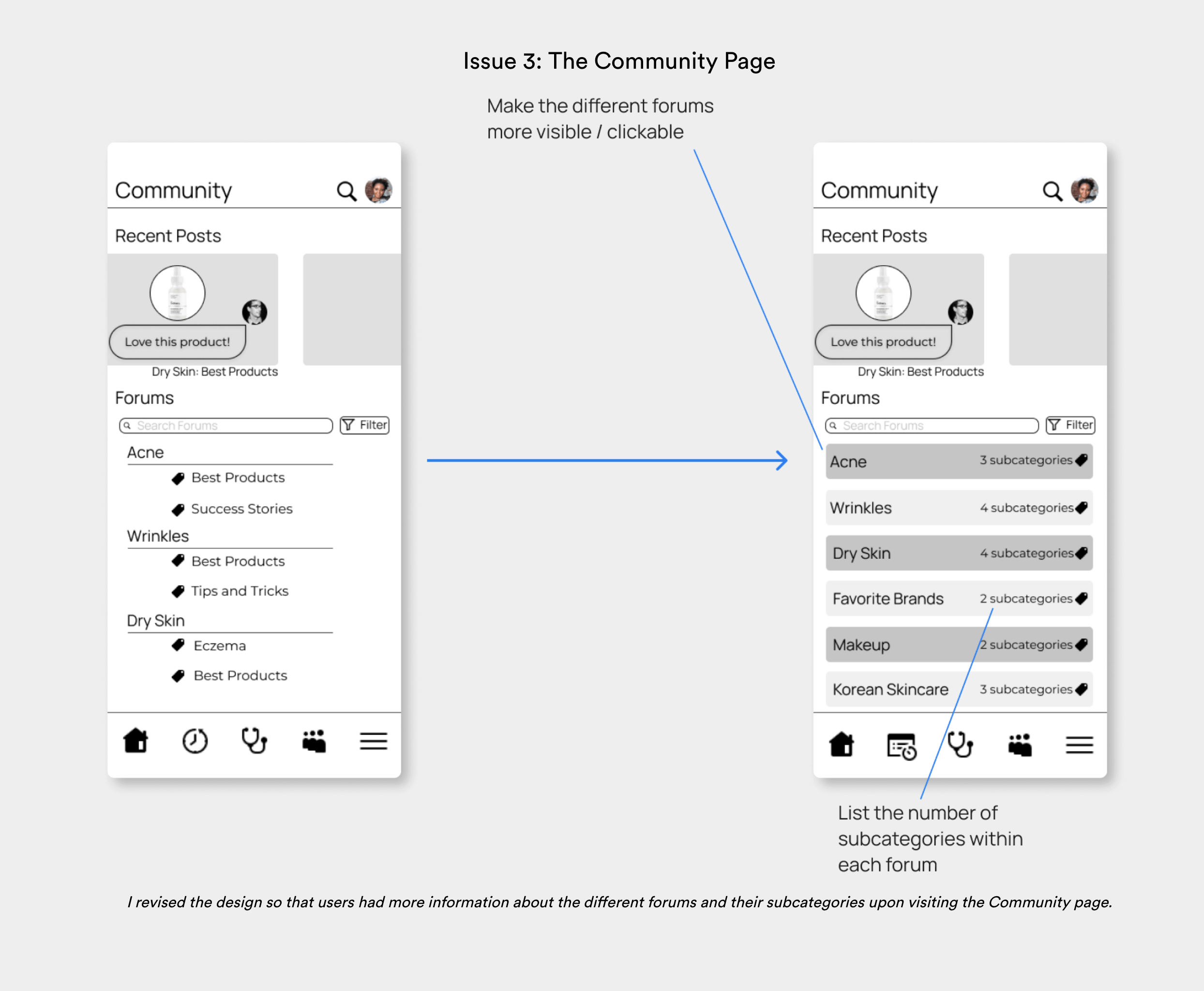 A selection of work taken from the UX Design Program at CareerFoundry, by graduate Daniel Cho and his project, skinsource 