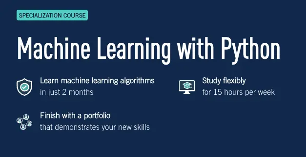 careerfoundry machine learning specialisation