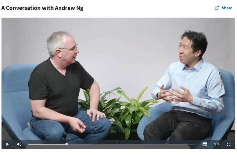 Screengrab for "Intro to Tensorflow" AI certification showing Andrew Ng.