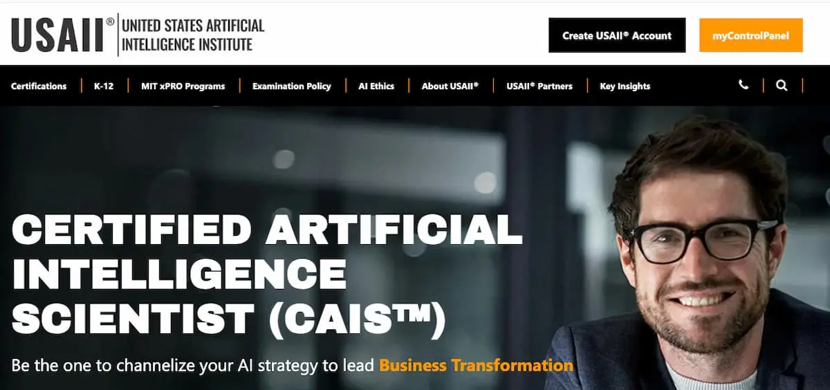 Screengrab from CAIS AI certification.