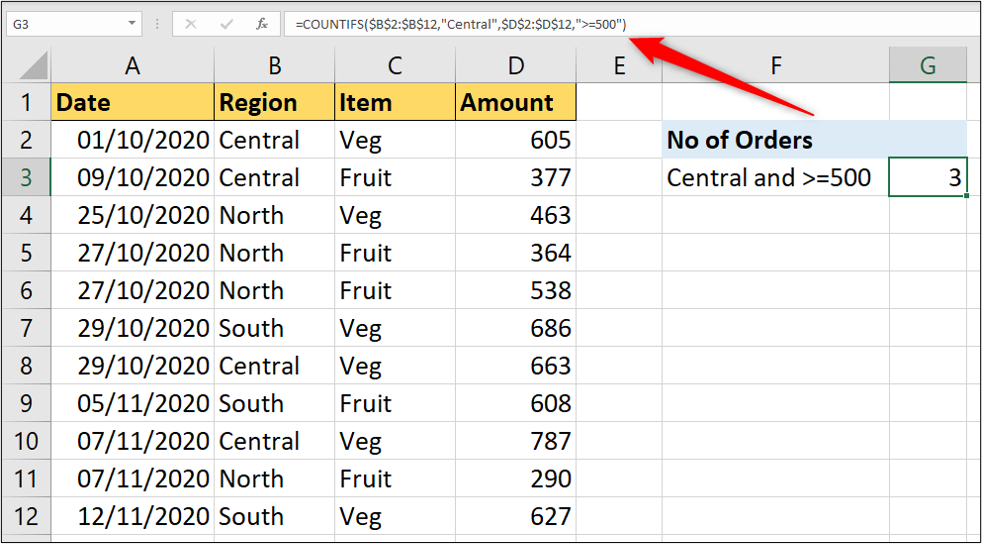 Excel Countif And Countifs Function How To Guide