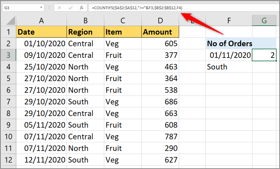 Excel Countif And Countifs Function How To Guide