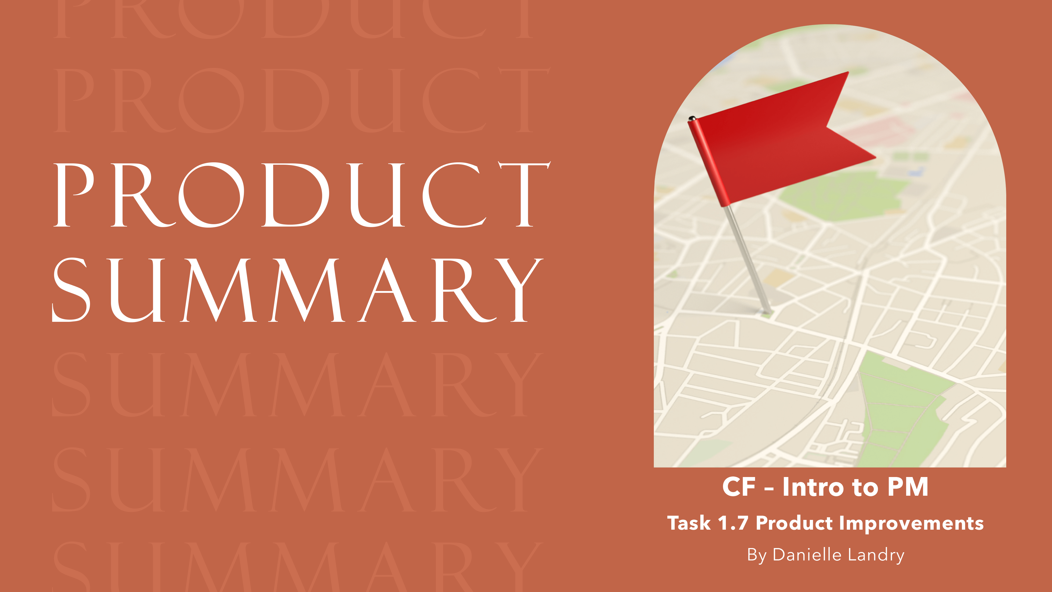 Danielle Landry's Intro to Product Management Portfolio Project