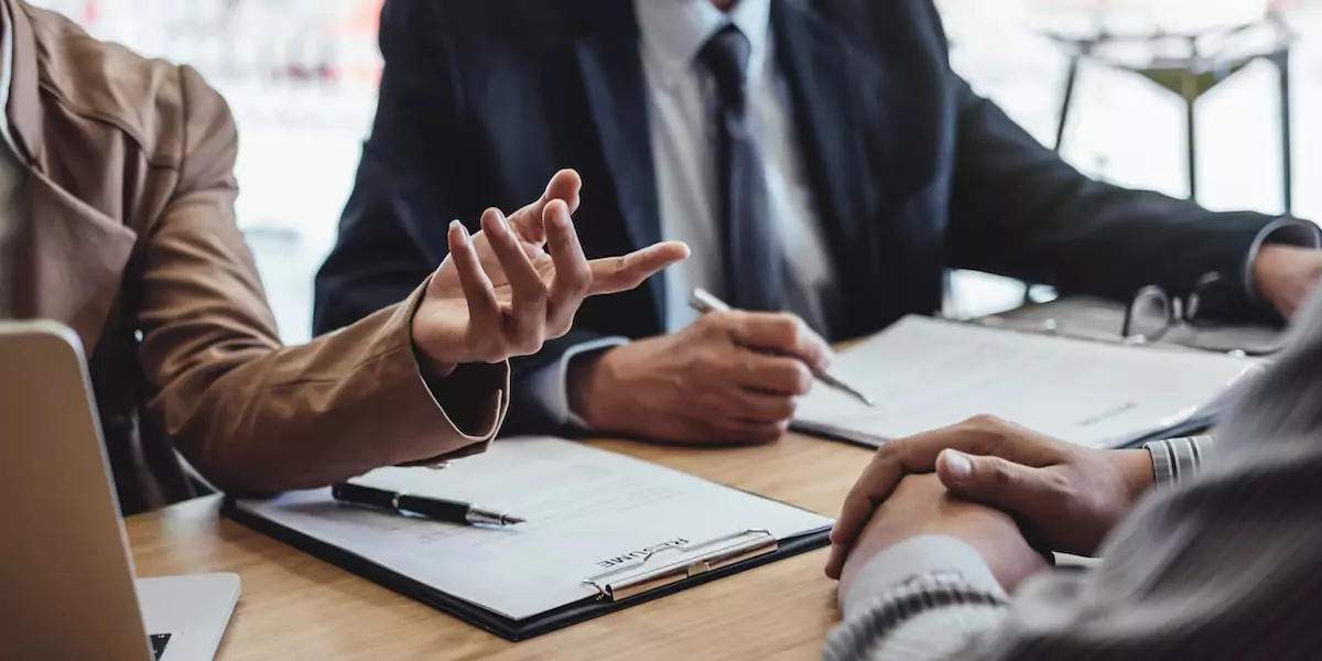 Data analyst colleagues in a meeting