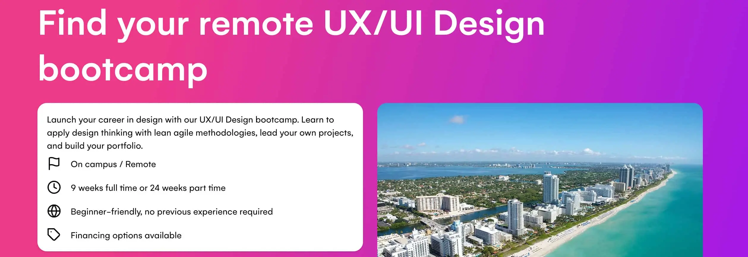 A screenshot of the IronHack UI bootcamp program