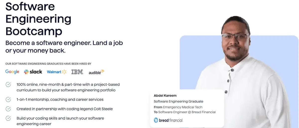 A screengrab from the Springboard website.