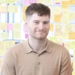 jeff is surrounded by post its 2 Jeff Humble