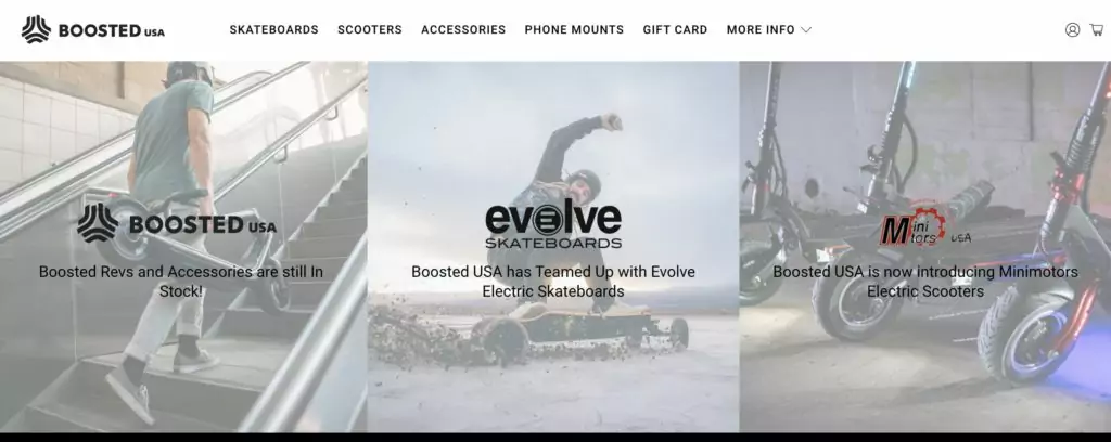 Boosted example of great UI design for a landing page