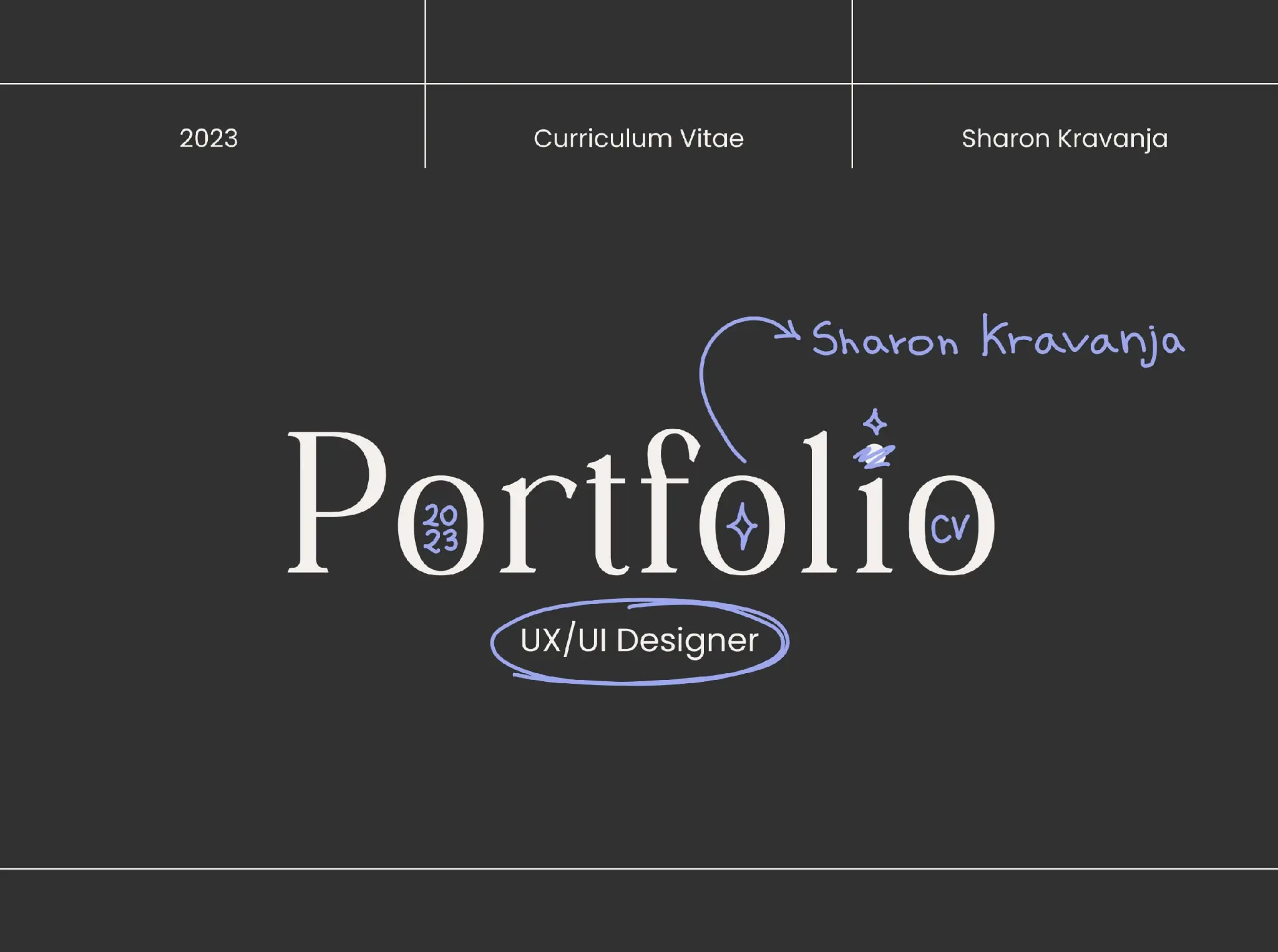 Sharon Kravanja A screenshot of Sharon Kravanja’s UX portfolio