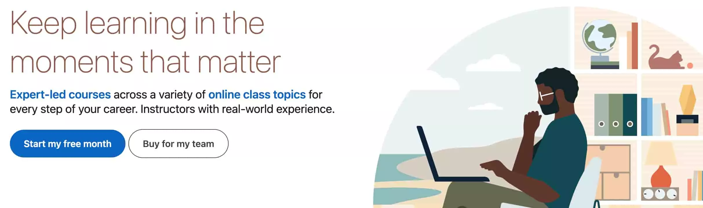 A screenshot of the LinkedIn Learning website, which offers some of the best online UX design courses