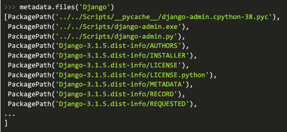 Screenshot 2021 11 16 at 14.39.06 Using a Python 3.8 script to list out the paths of all the files contained in Django.