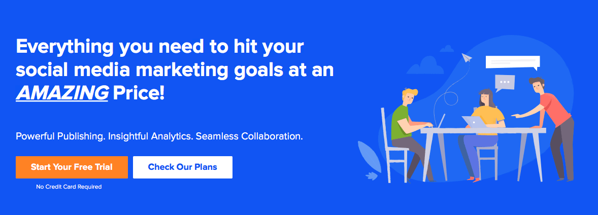 SocialPilot The SocialPilot homepage. SocialPilot is one of the most popular social media management tools.