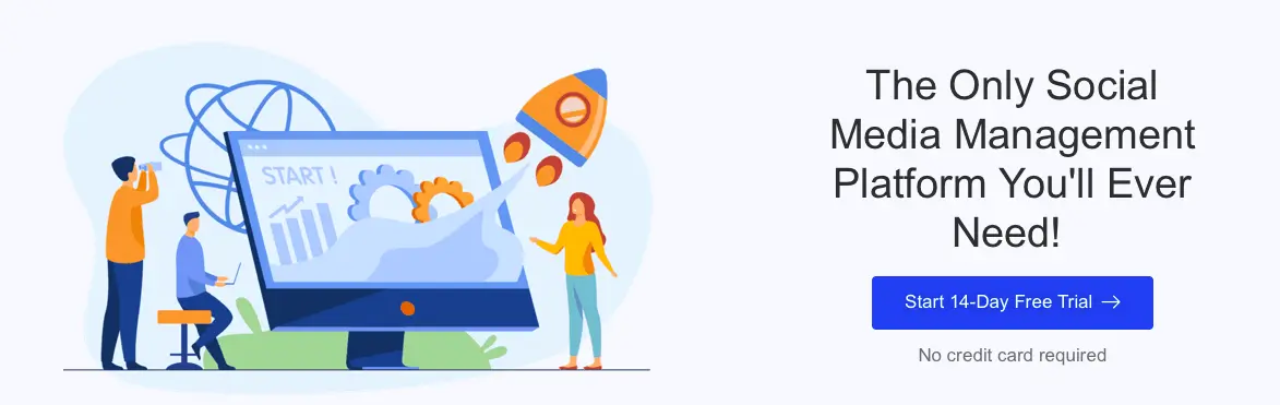 the eClincher website, one of the most popular social media management tools