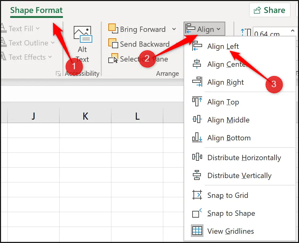 align left The steps you can follow to align checkboxes in Excel to the left