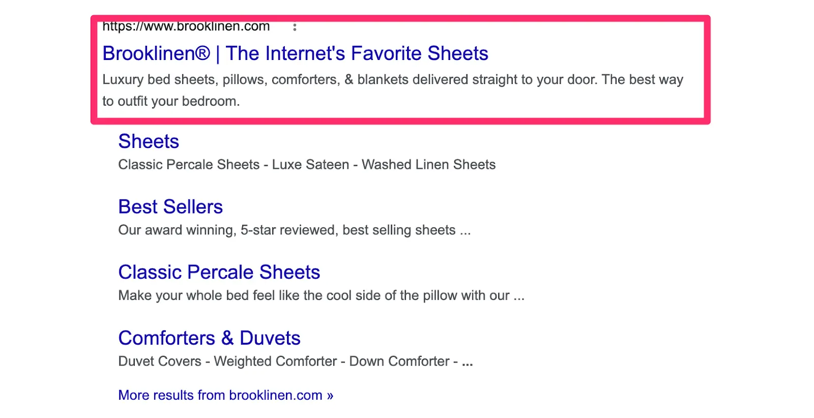 Brooklinen meta description