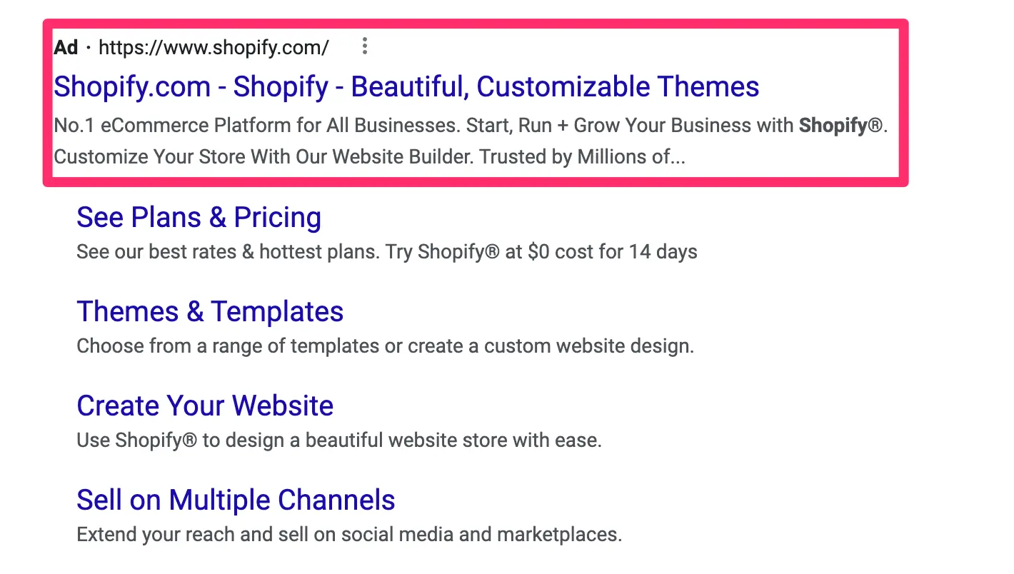 Shopify PPC ada