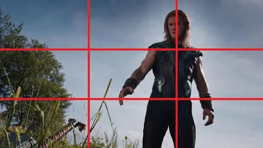 avengers still rule of thirds Movie still showing the rule of thirds working in the shot.