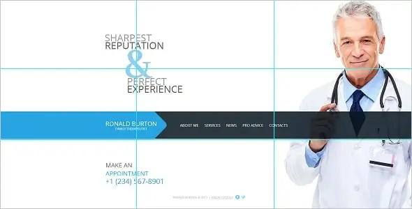 doctor website Therapist website homepage.