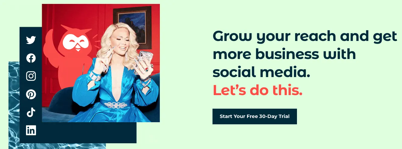 Screenshot of the Hootsuite social media tool.