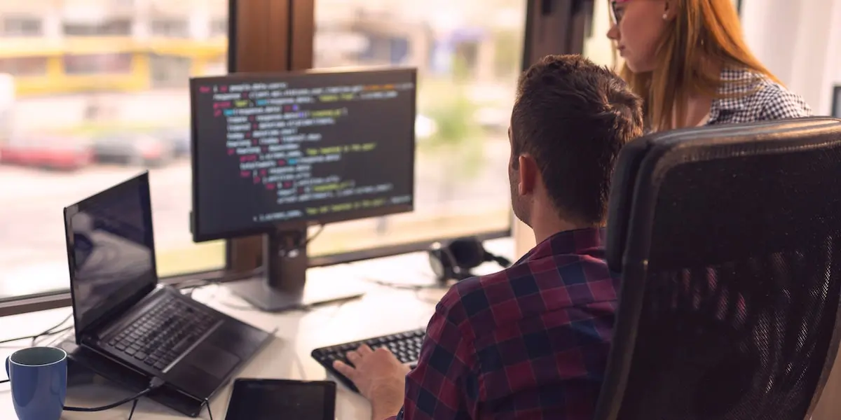 Data analysts working through the data transformation process together