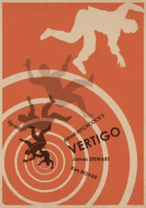 vertigo poster min movie poster for vertigo which uses the design principle, movement