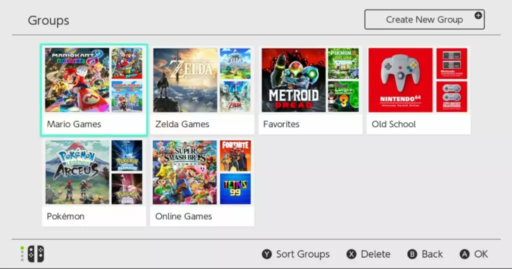 nintendo switch store screenshot of the nintendo switch store which uses UI design principles