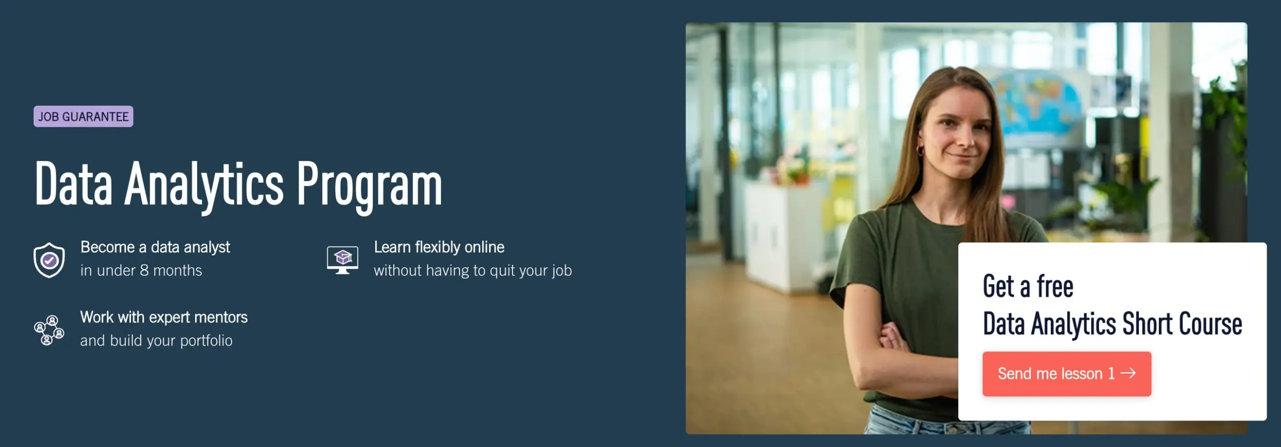 data analytics CF scaled Screenshot of CareerFoundry's data analytics program, one of the best IT online certifications