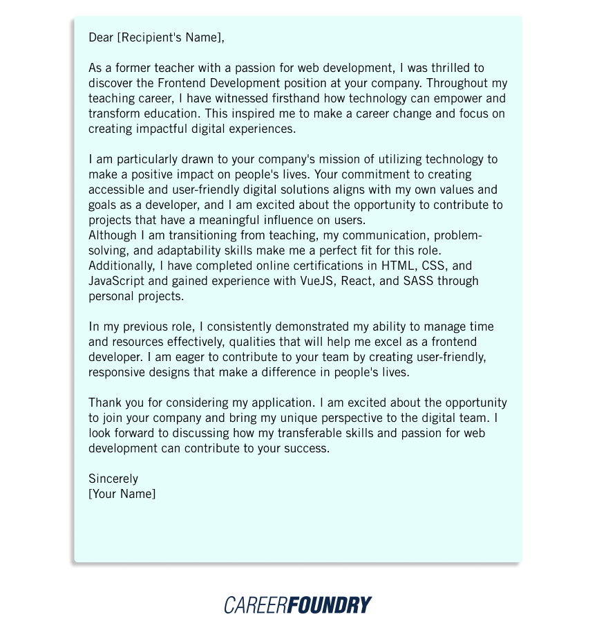 frontend development cover letter 1 frontend development cover letter template