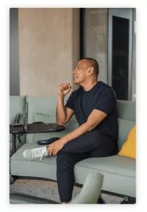 ray at bdg Ray Rusli Jr in his new office at bdg where he works as a business intelligence consultant