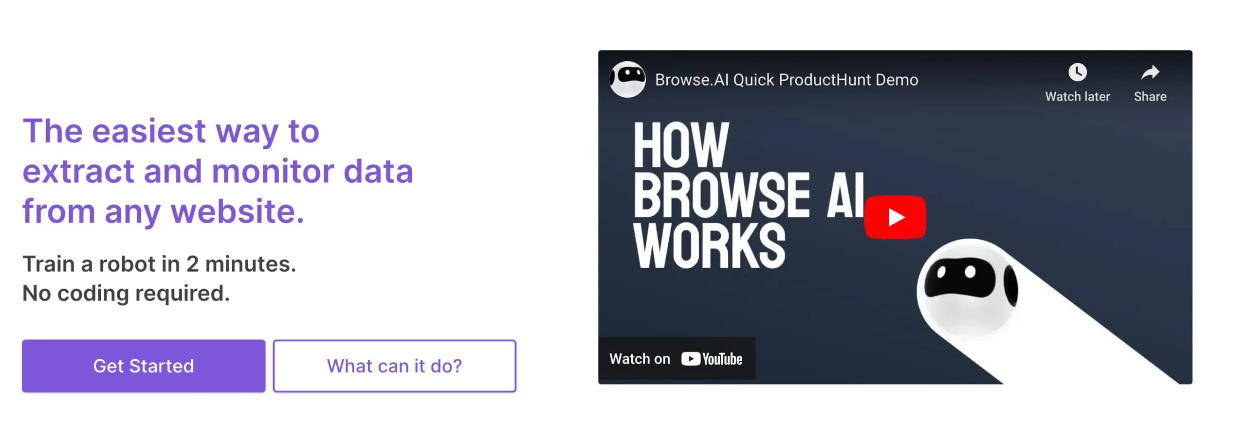 browseai scaled A screenshot of the Browse AI website, one of the best ai tools for digital marketing