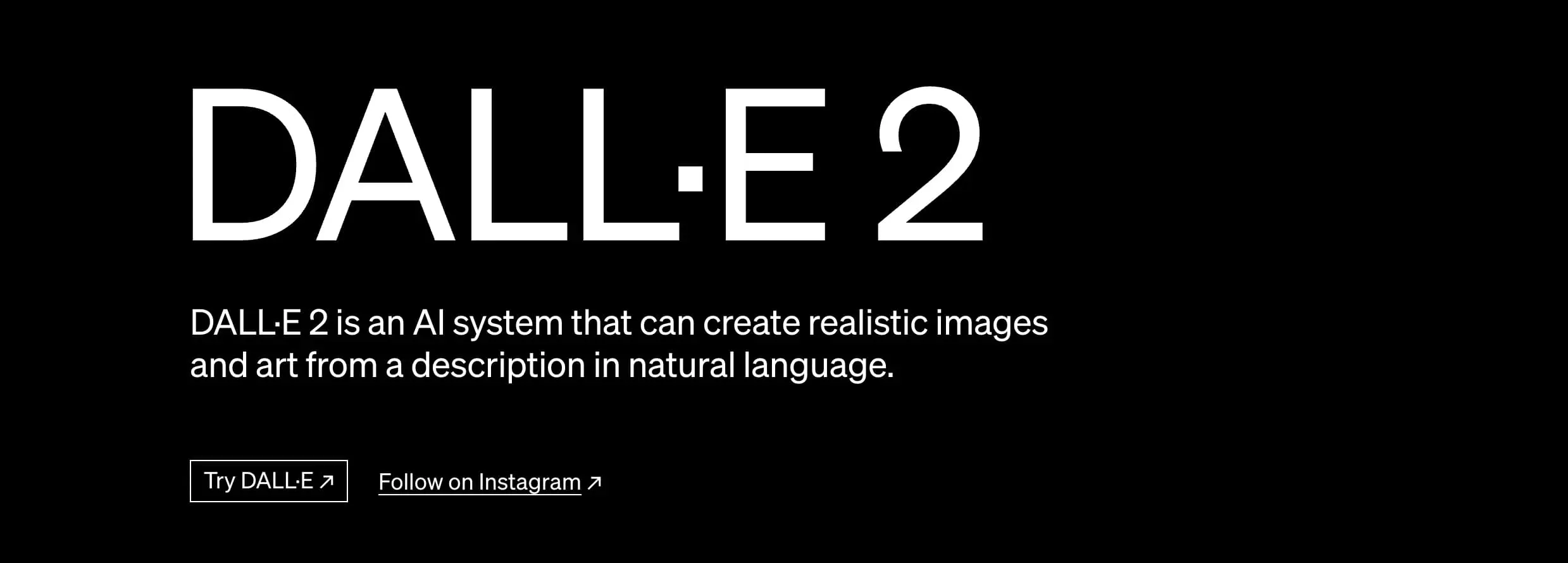 dalle2 A screenshot of the Dall-e website, one of the best ai tools for digital marketing