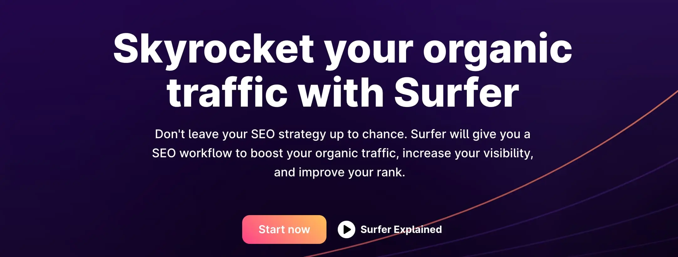 surfer A screenshot of the SurferSEO website, one of the best ai tools for digital marketing