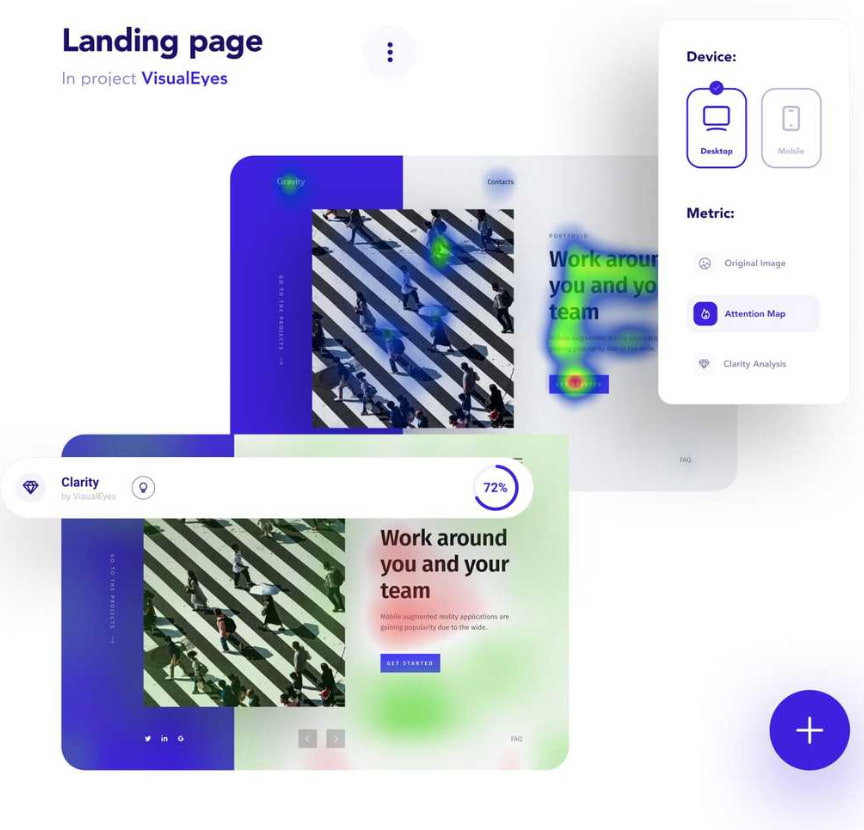 visual eyes A screenshot of VisualEyes, one of the best AI tools for ui design