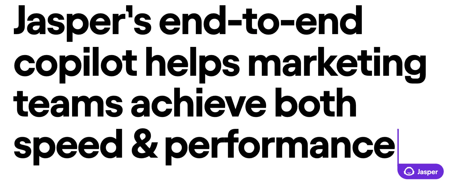 Jasper 2 A screenshot from the website of one of the best AI SEO tools, Jasper