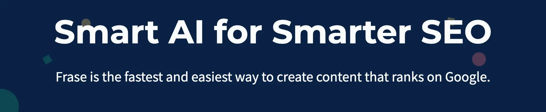 frase A screenshot from the website of one of the best AI SEO tools, Frase.io