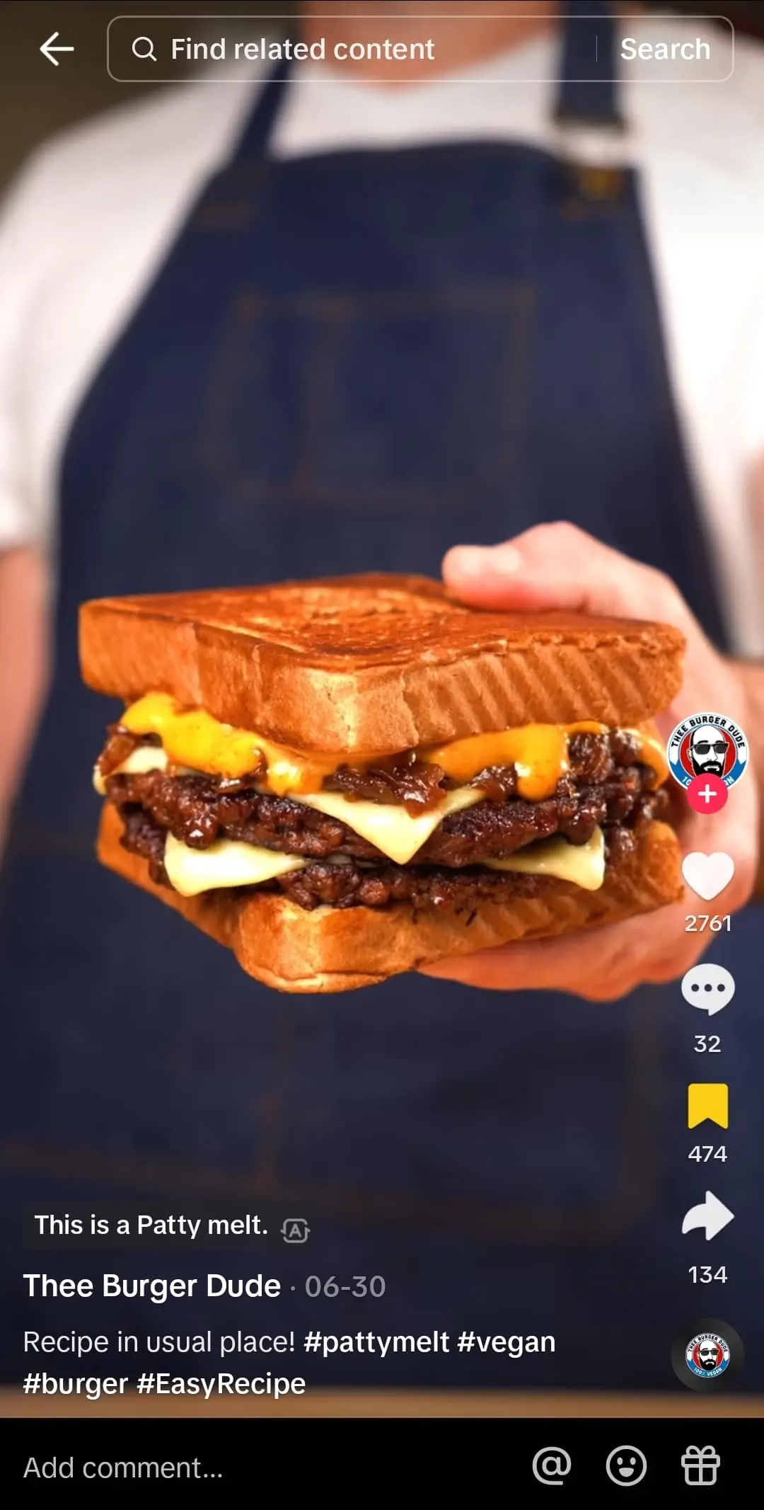 screenie tiktok ui A screenshot demonstrating the effective simplicity of the TikTok UI