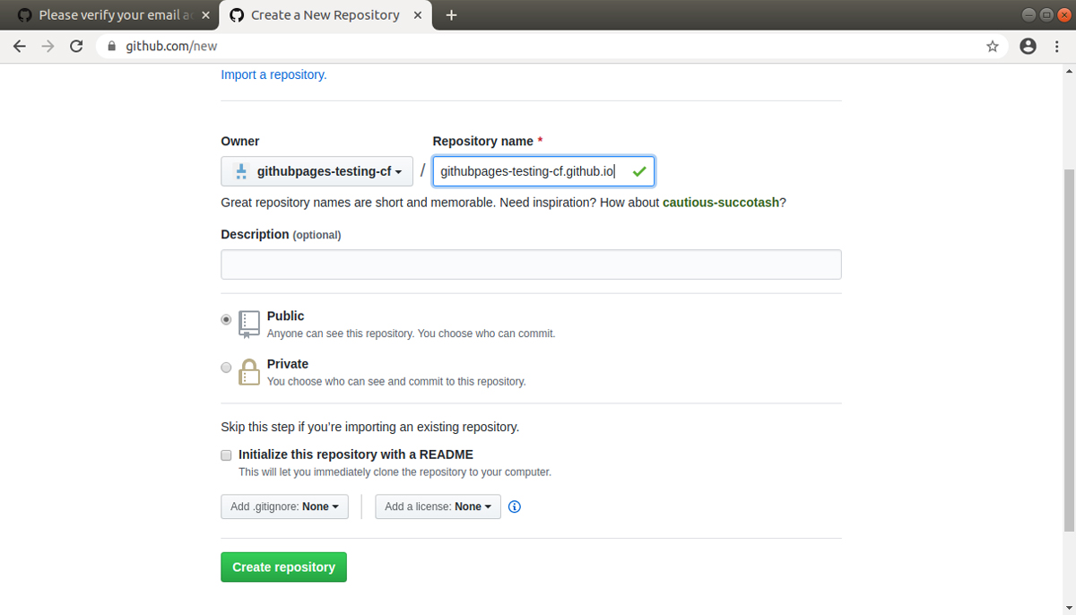 github new respository github new respository