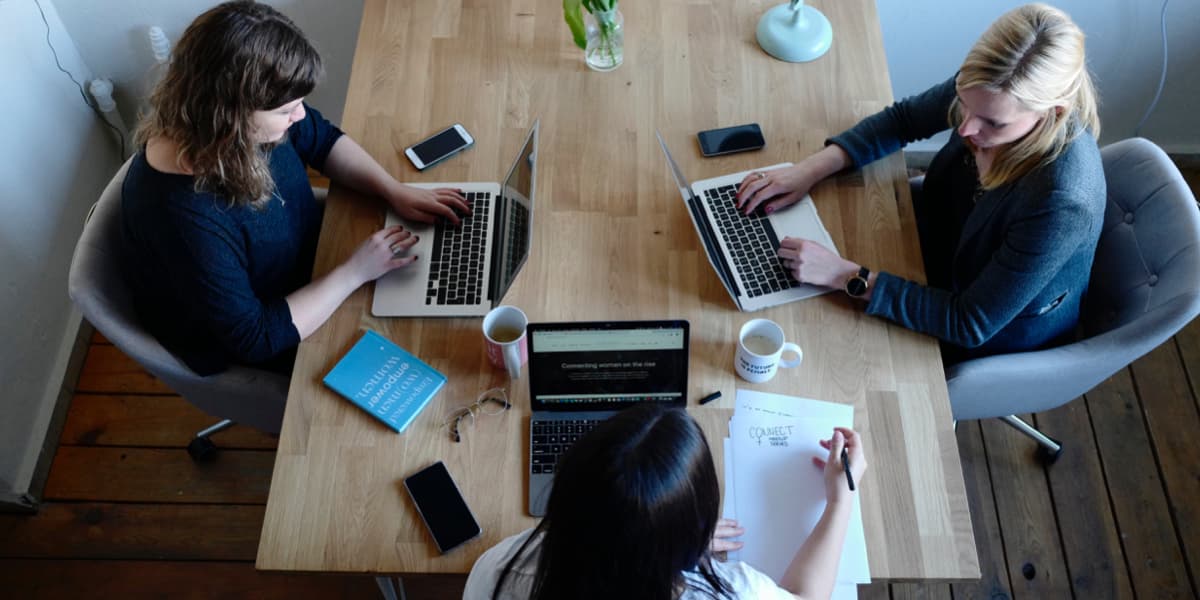 UI designers giving each other feedback