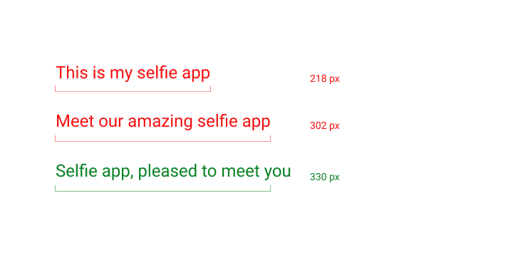 How to Write an Amazing Product Page: Working with design constraints Copy examples at different line widths