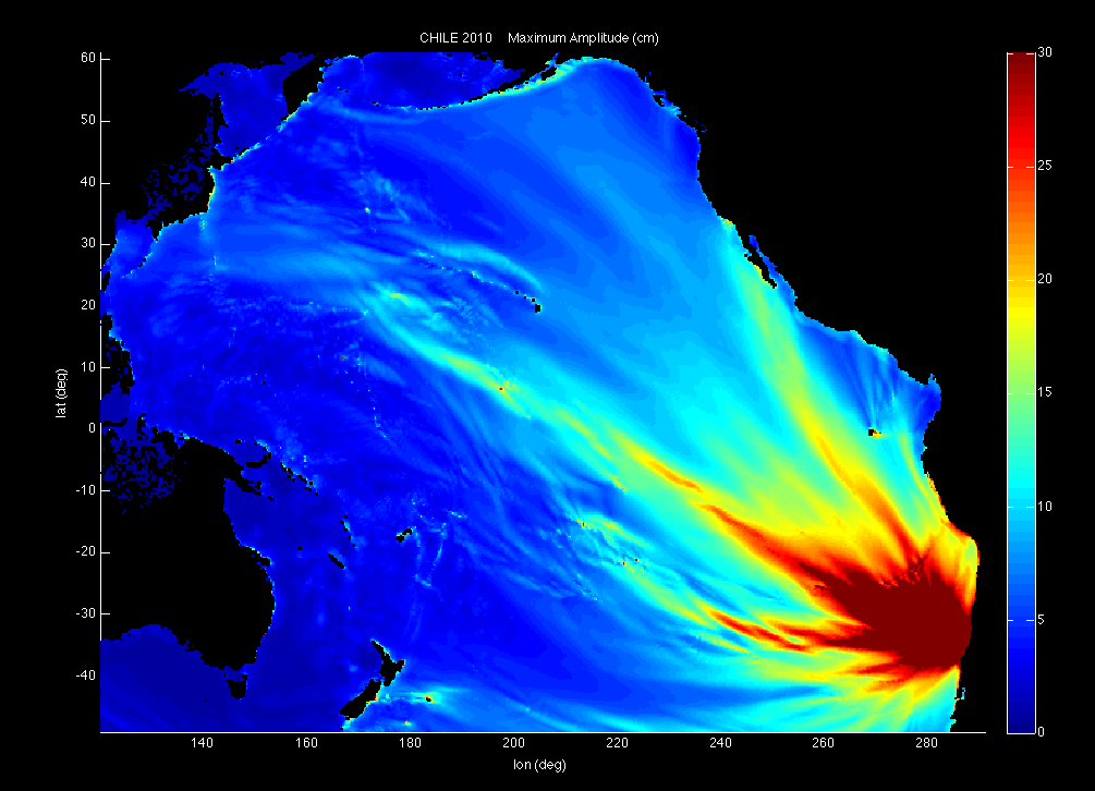 Sculptural heatmap of Chile's 2010 earthquake Sculptural heatmap of Chile's 2010 earthquake