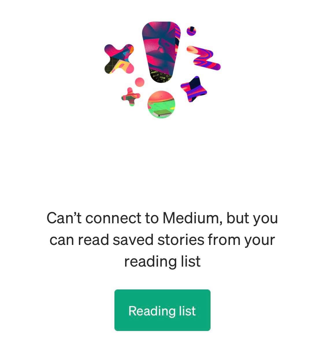 Medium's reading list: an example of useful copy