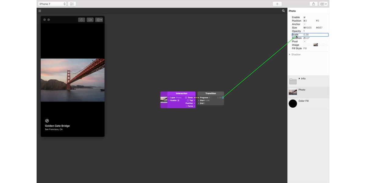 Screengrab within Origami