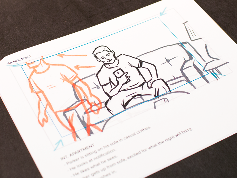 A scene from a storyboard